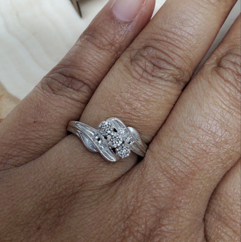 Sterling Silver 925 Diamond Ring